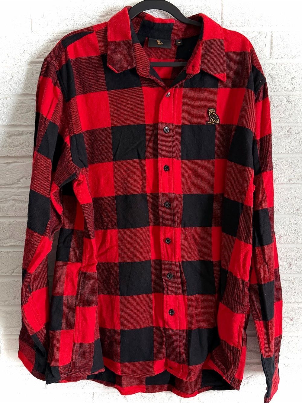 October’s Very Own Drake OVO Buffalo Plaid Flannel Shirt Size 2X